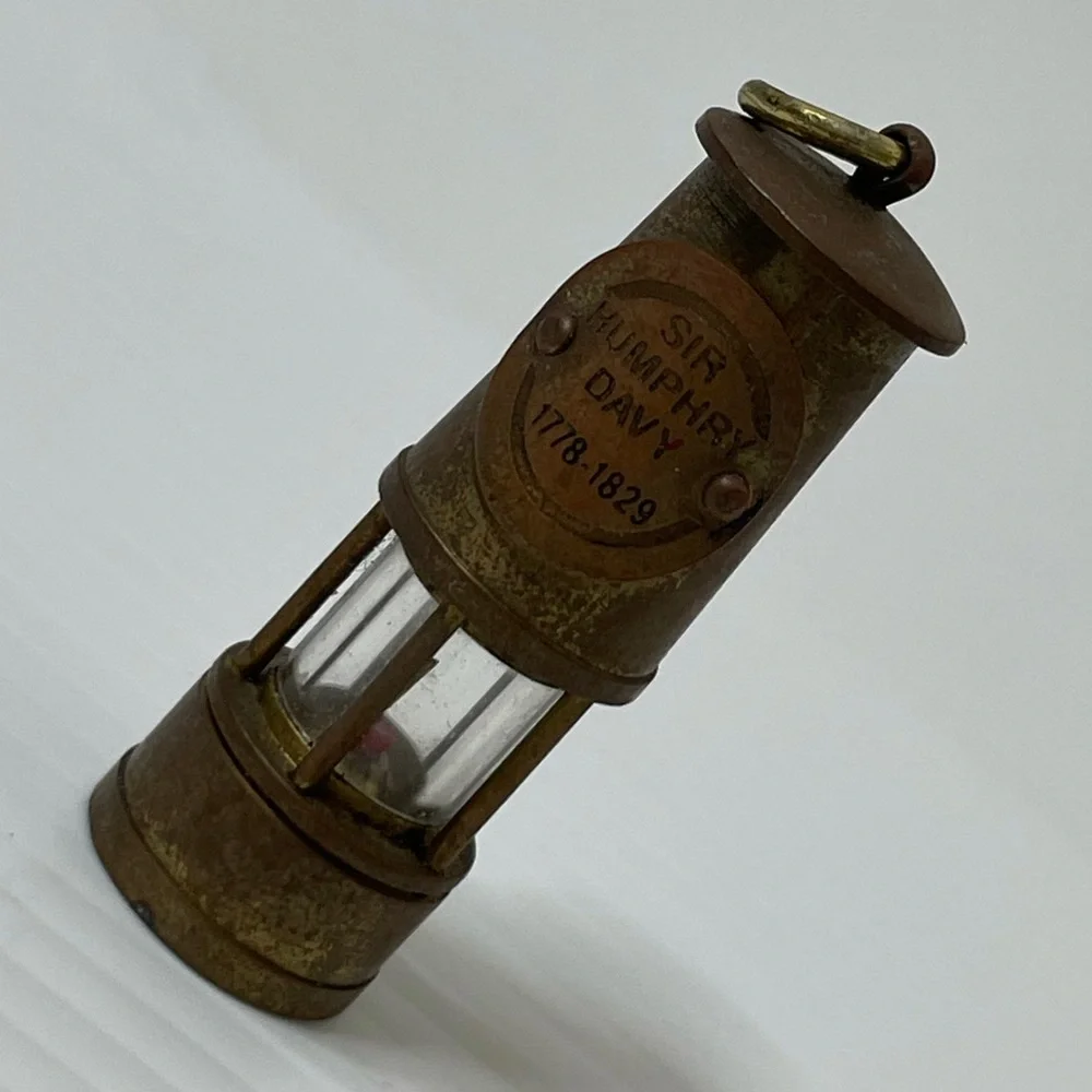 Vintage Rare Miniature Miners Safety Lamp England
